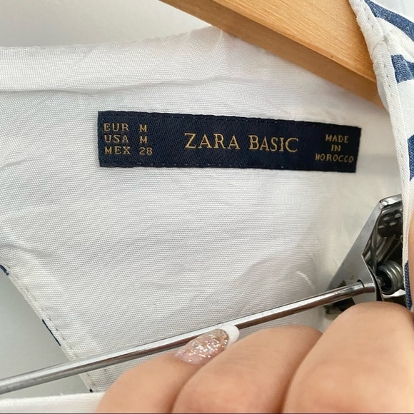 💙 Zara Basic Blue and White Striped Dress​​​​​ - Picture 4 of 6